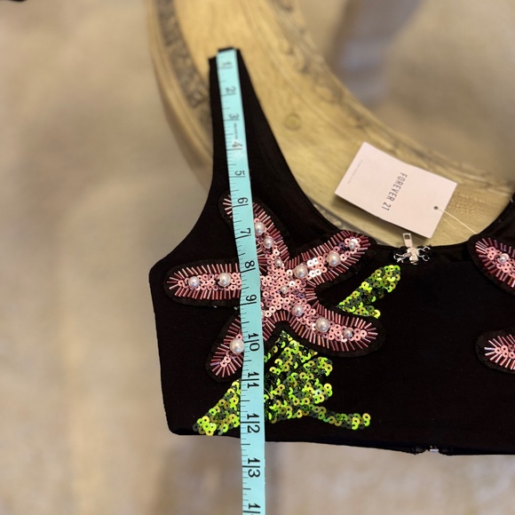 Forever 21 Sequin Shell Mermaid Collection Mini Skirt XS and Top Size S NWT - Picture 12 of 12